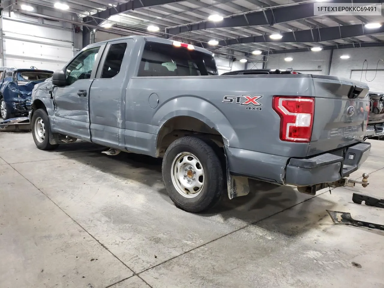 2019 Ford F150 Super Cab VIN: 1FTEX1EP0KKC69491 Lot: 75665684