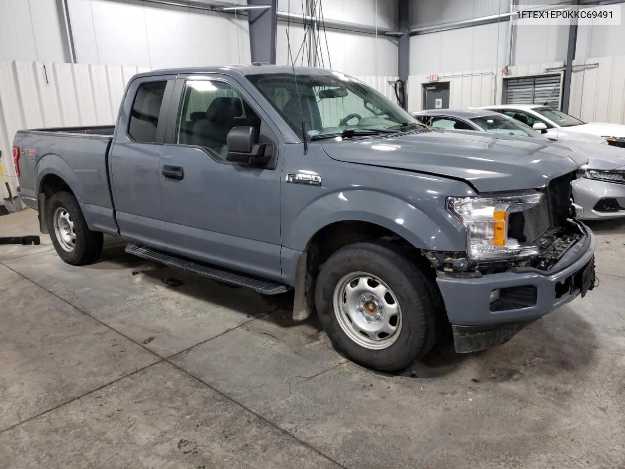 2019 Ford F150 Super Cab VIN: 1FTEX1EP0KKC69491 Lot: 75665684