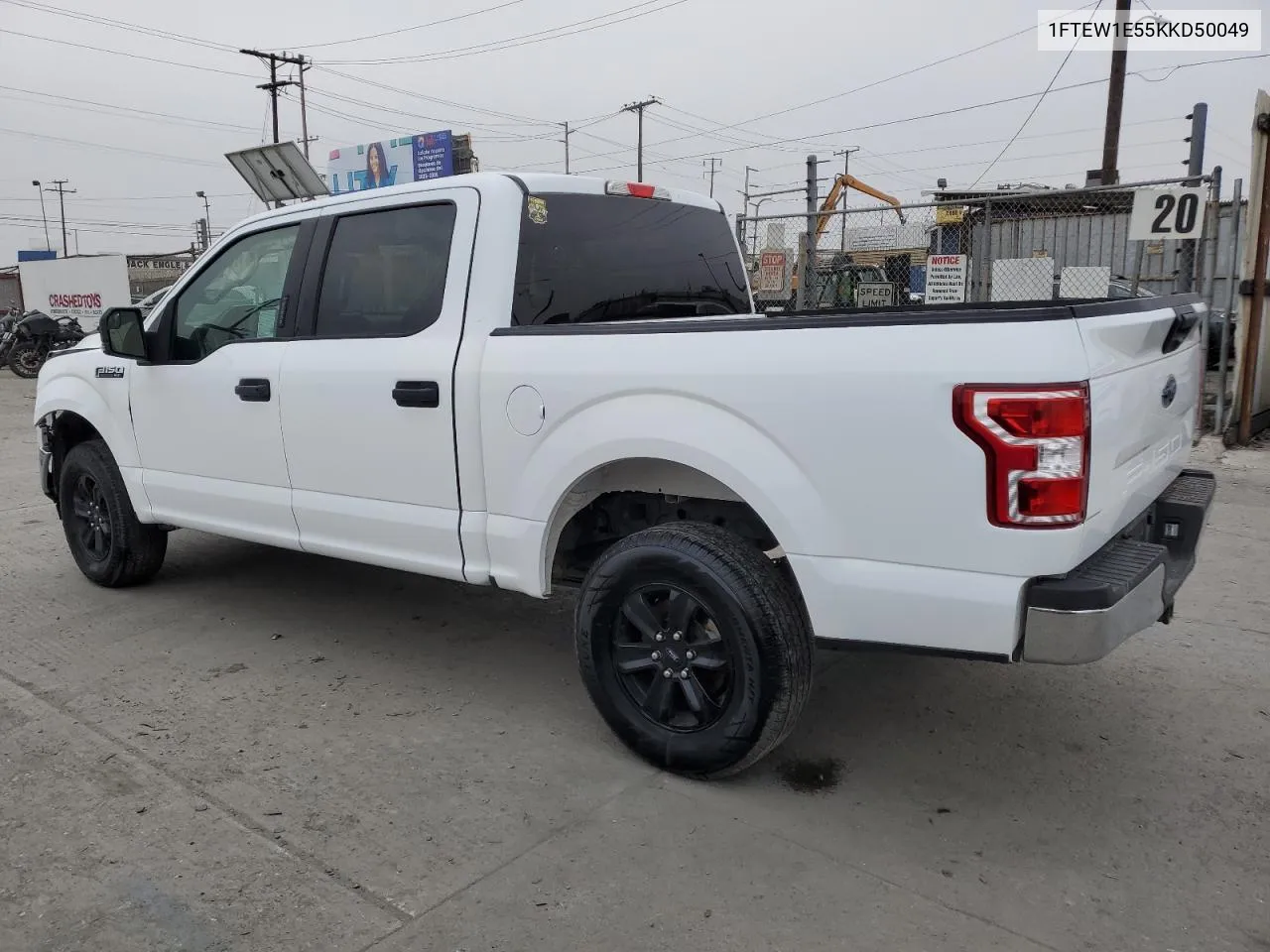 2019 Ford F150 Supercrew VIN: 1FTEW1E55KKD50049 Lot: 75742554