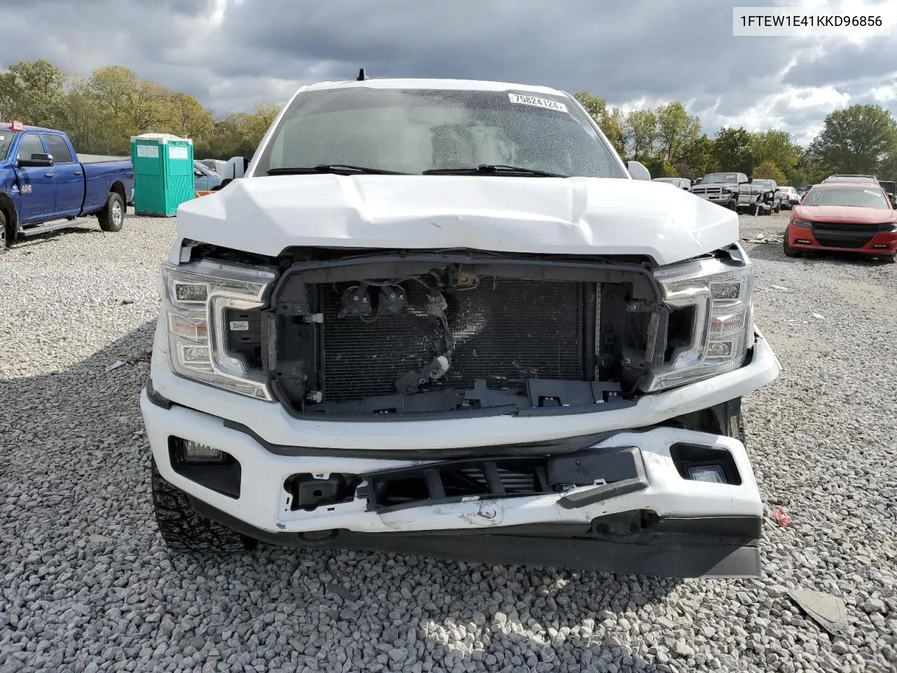 2019 Ford F150 Supercrew VIN: 1FTEW1E41KKD96856 Lot: 75824124