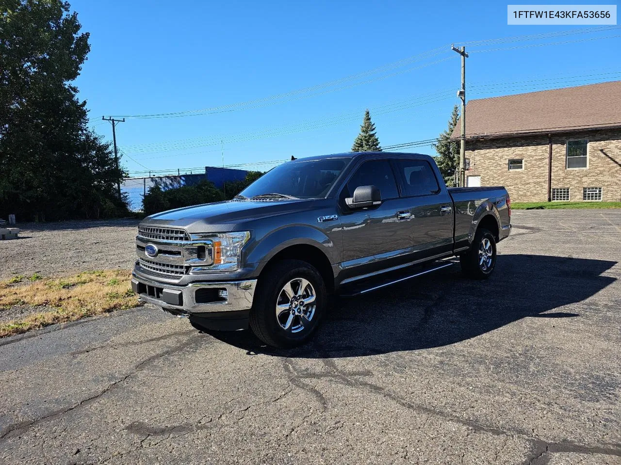 2019 Ford F150 Supercrew VIN: 1FTFW1E43KFA53656 Lot: 75836964