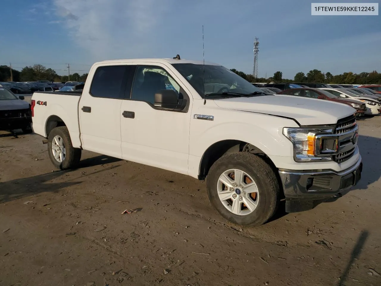 2019 Ford F150 Supercrew VIN: 1FTEW1E59KKE12245 Lot: 75858274