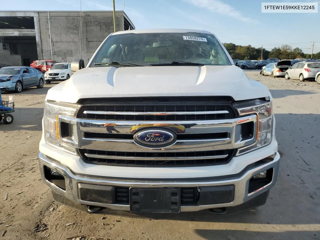 2019 Ford F150 Supercrew VIN: 1FTEW1E59KKE12245 Lot: 75858274