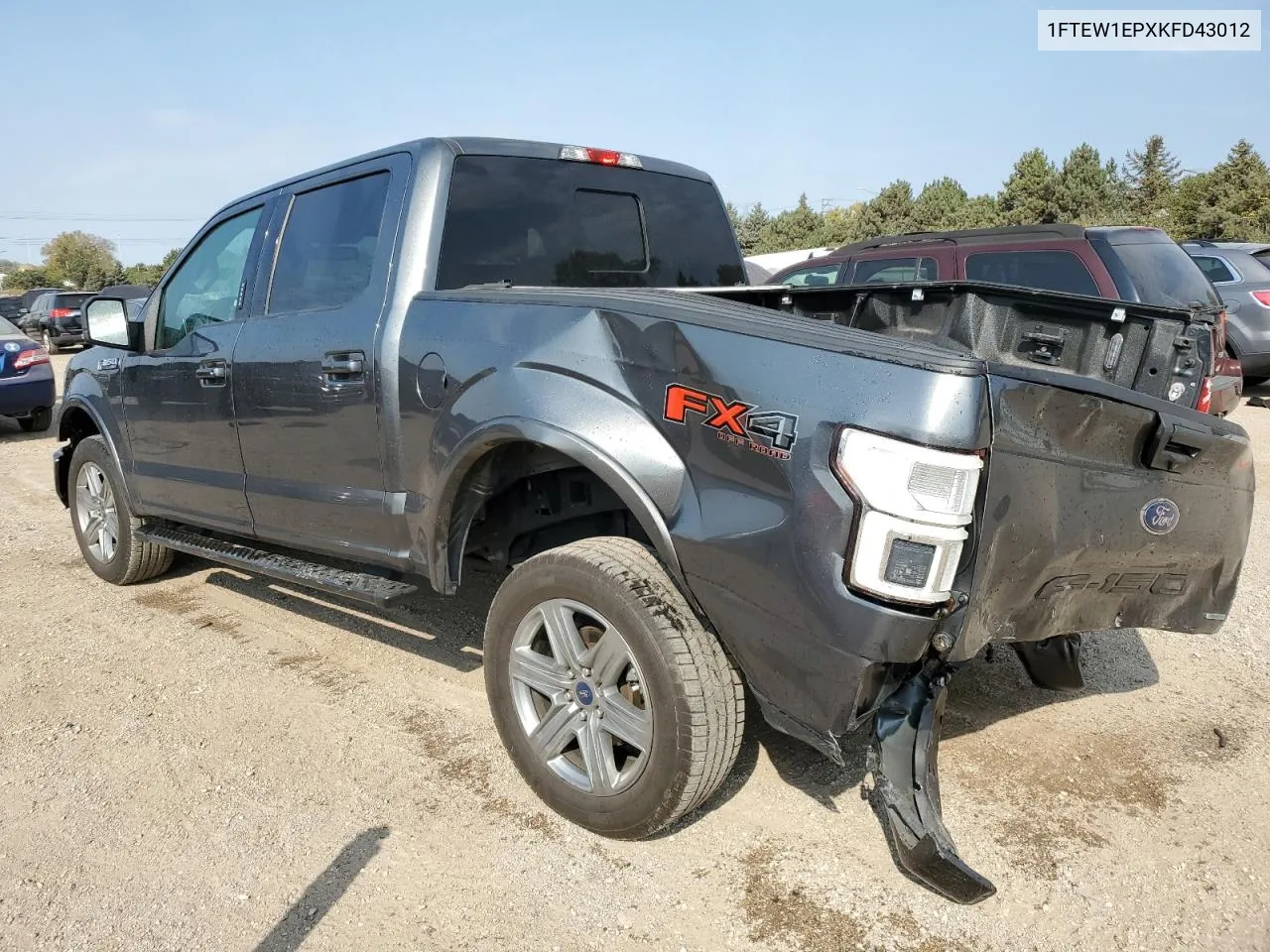 2019 Ford F150 Supercrew VIN: 1FTEW1EPXKFD43012 Lot: 75897464