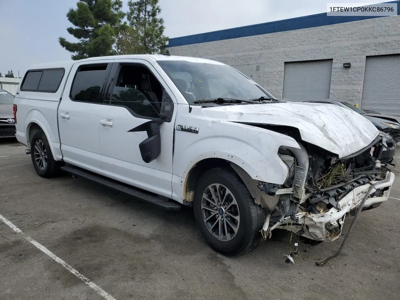 2019 Ford F150 Supercrew VIN: 1FTEW1CP0KKC86796 Lot: 75901214