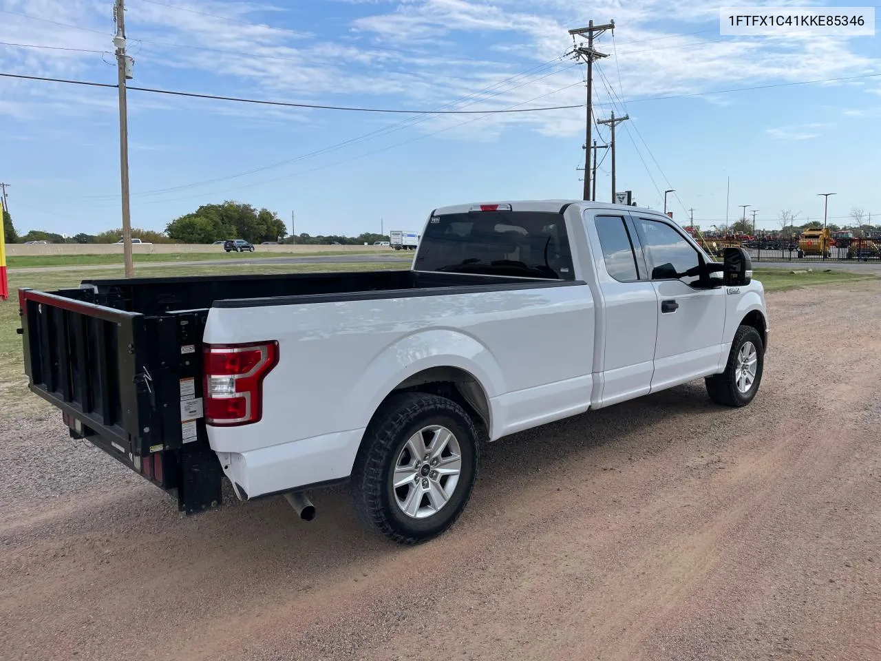 2019 Ford F150 Super Cab VIN: 1FTFX1C41KKE85346 Lot: 75921274