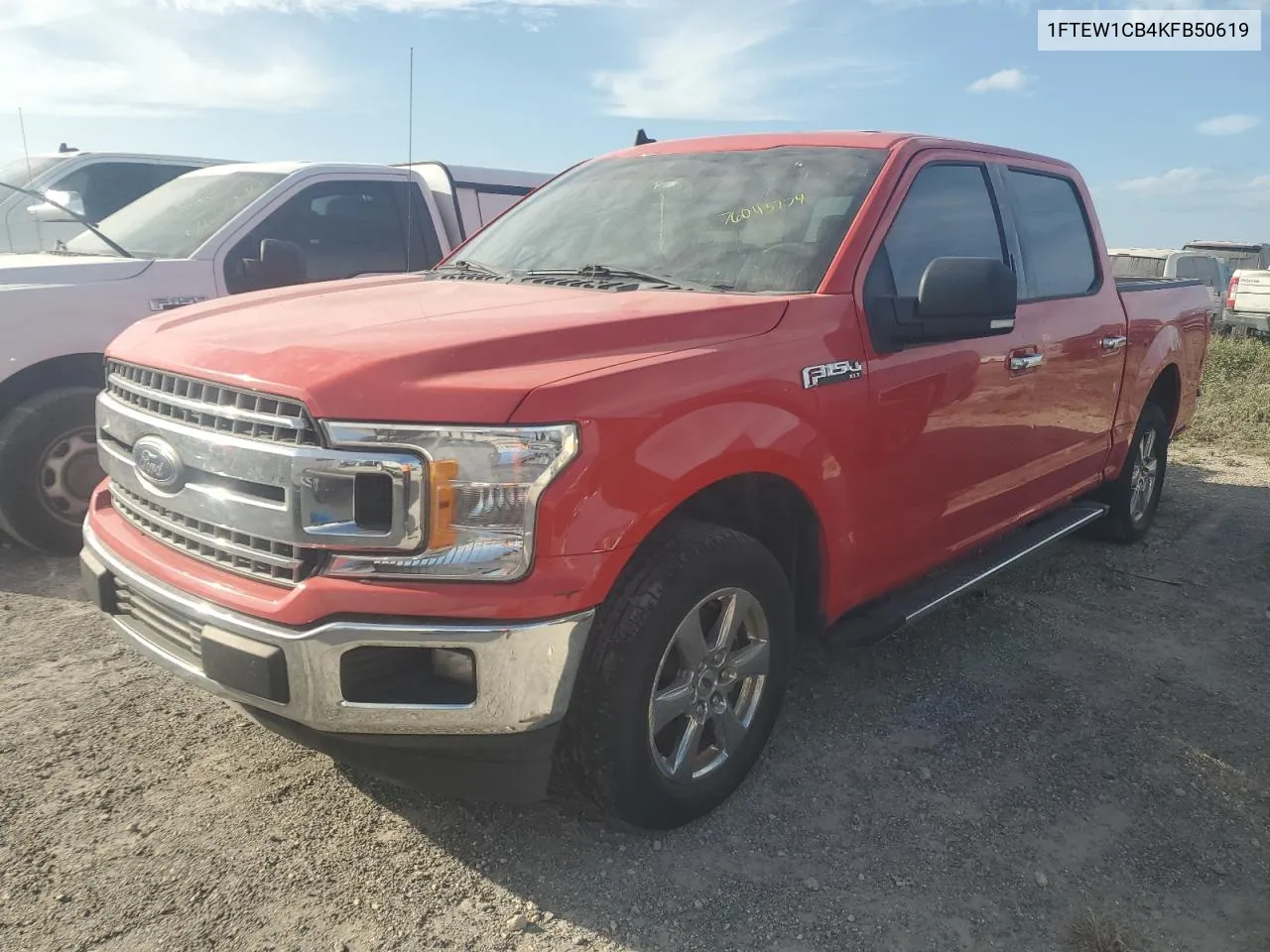 2019 Ford F150 Supercrew VIN: 1FTEW1CB4KFB50619 Lot: 76043774