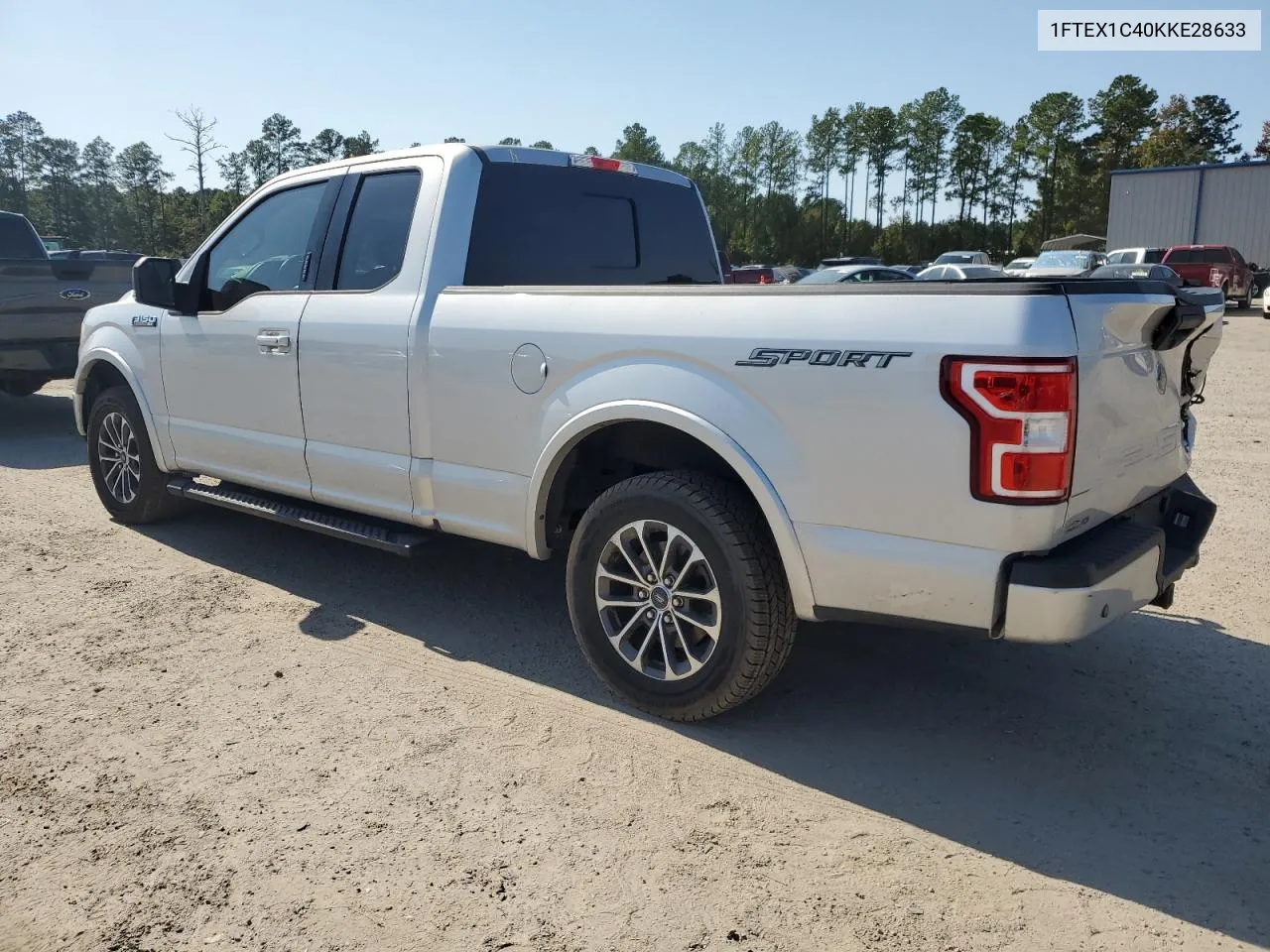 2019 Ford F150 Super Cab VIN: 1FTEX1C40KKE28633 Lot: 76079054