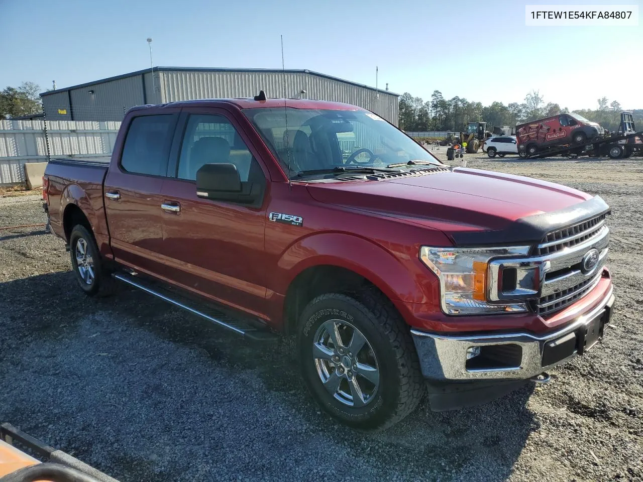 2019 Ford F150 Supercrew VIN: 1FTEW1E54KFA84807 Lot: 76105544