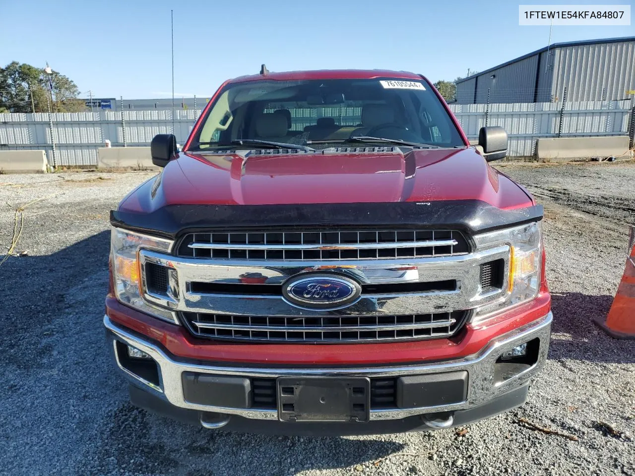 2019 Ford F150 Supercrew VIN: 1FTEW1E54KFA84807 Lot: 76105544