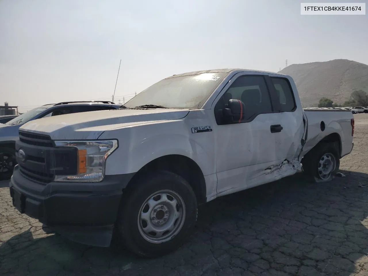 2019 Ford F150 Super Cab VIN: 1FTEX1CB4KKE41674 Lot: 76136554