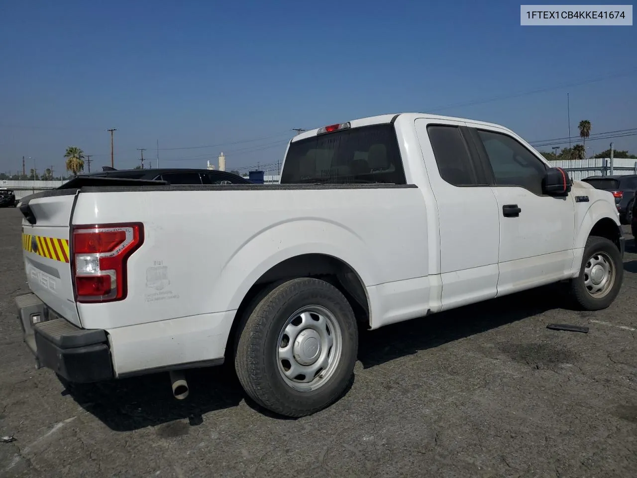 2019 Ford F150 Super Cab VIN: 1FTEX1CB4KKE41674 Lot: 76136554