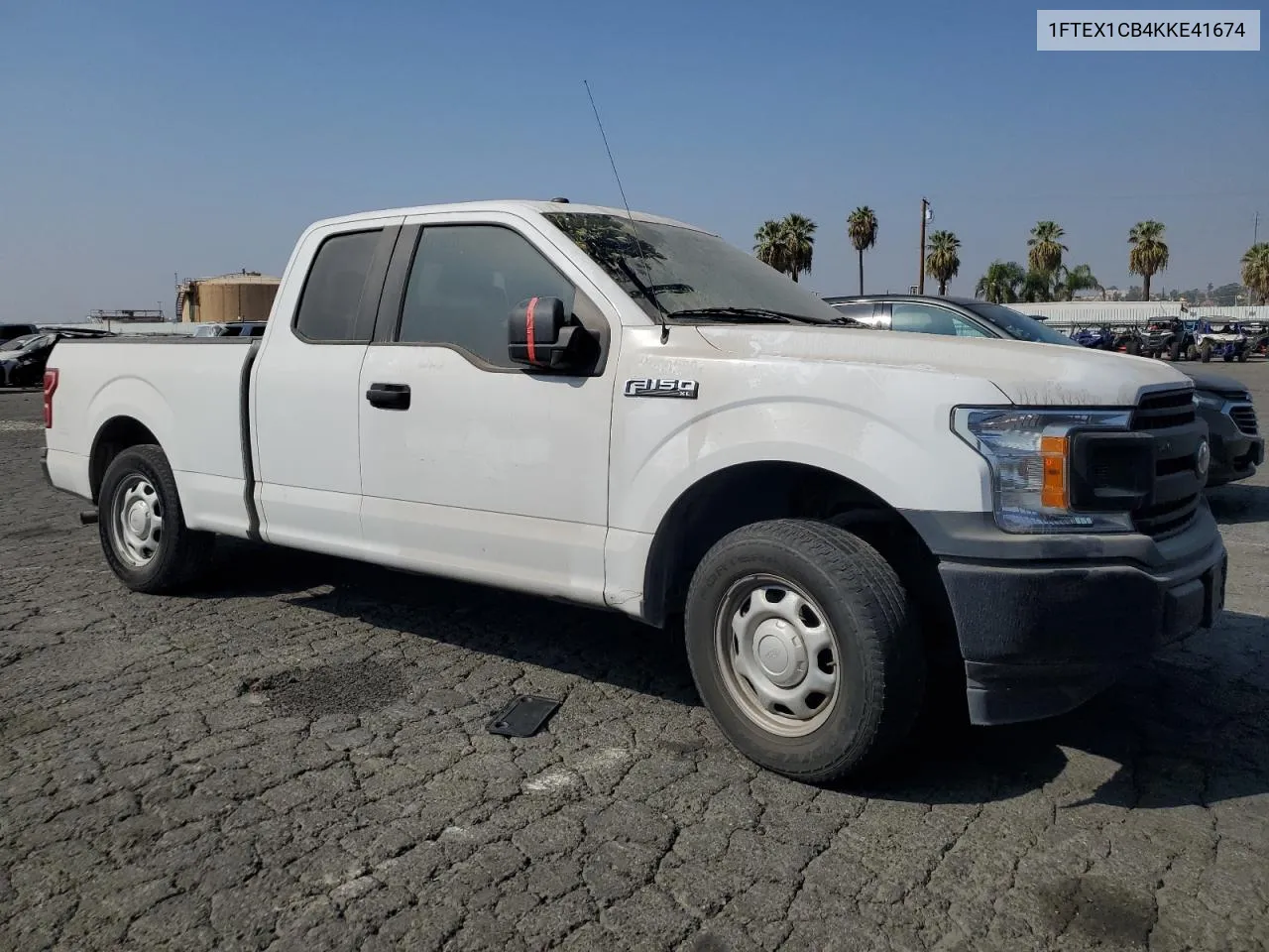 2019 Ford F150 Super Cab VIN: 1FTEX1CB4KKE41674 Lot: 76136554