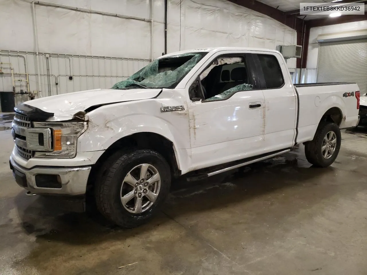 2019 Ford F150 Super Cab VIN: 1FTEX1EB8KKD36942 Lot: 76192974