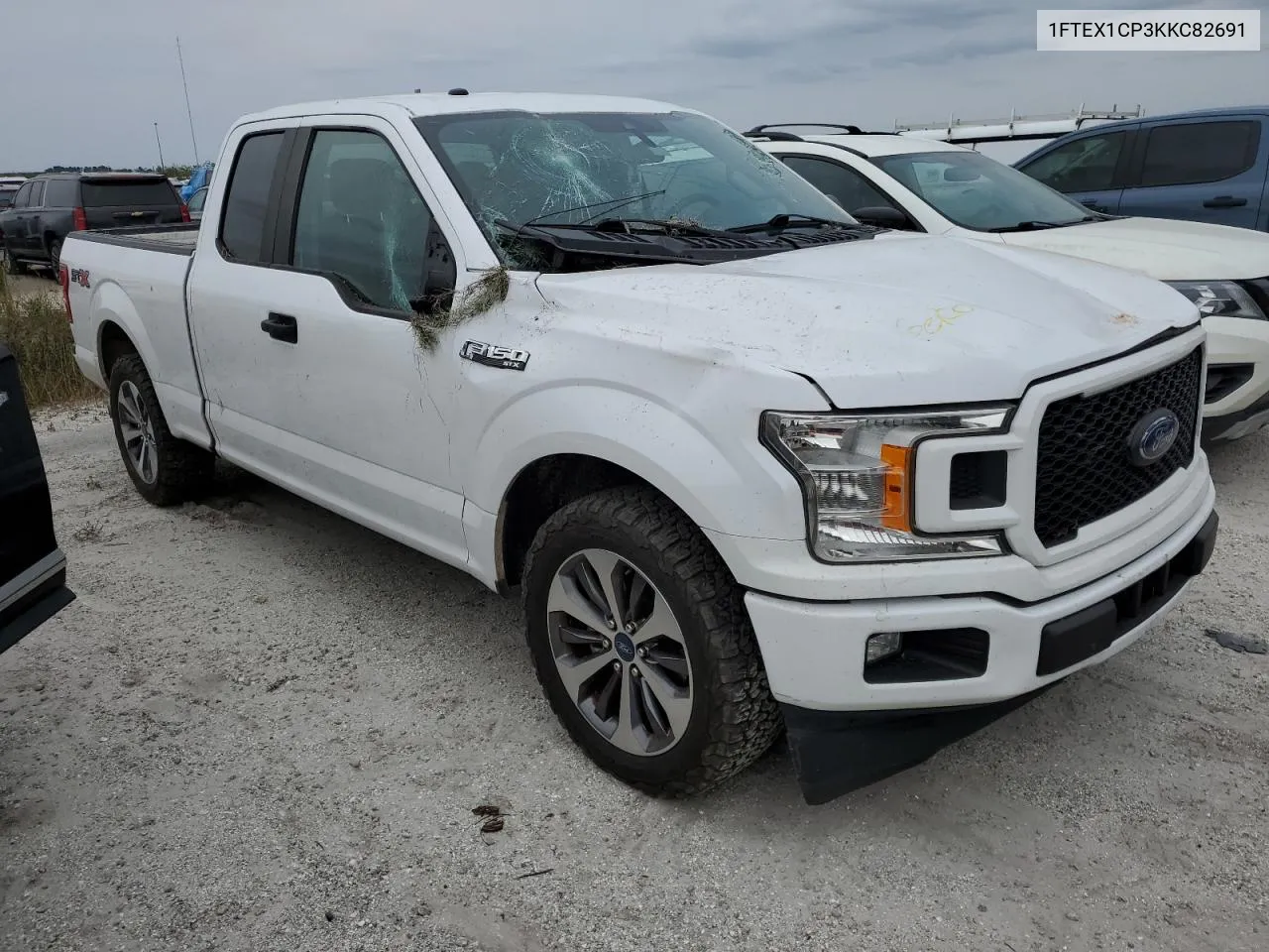 2019 Ford F150 Super Cab VIN: 1FTEX1CP3KKC82691 Lot: 76199154