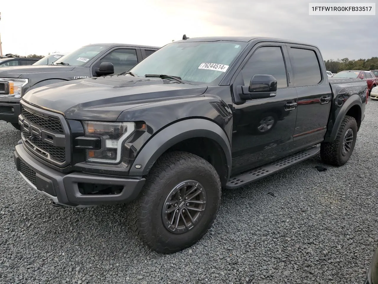 2019 Ford F150 Raptor VIN: 1FTFW1RG0KFB33517 Lot: 76244514