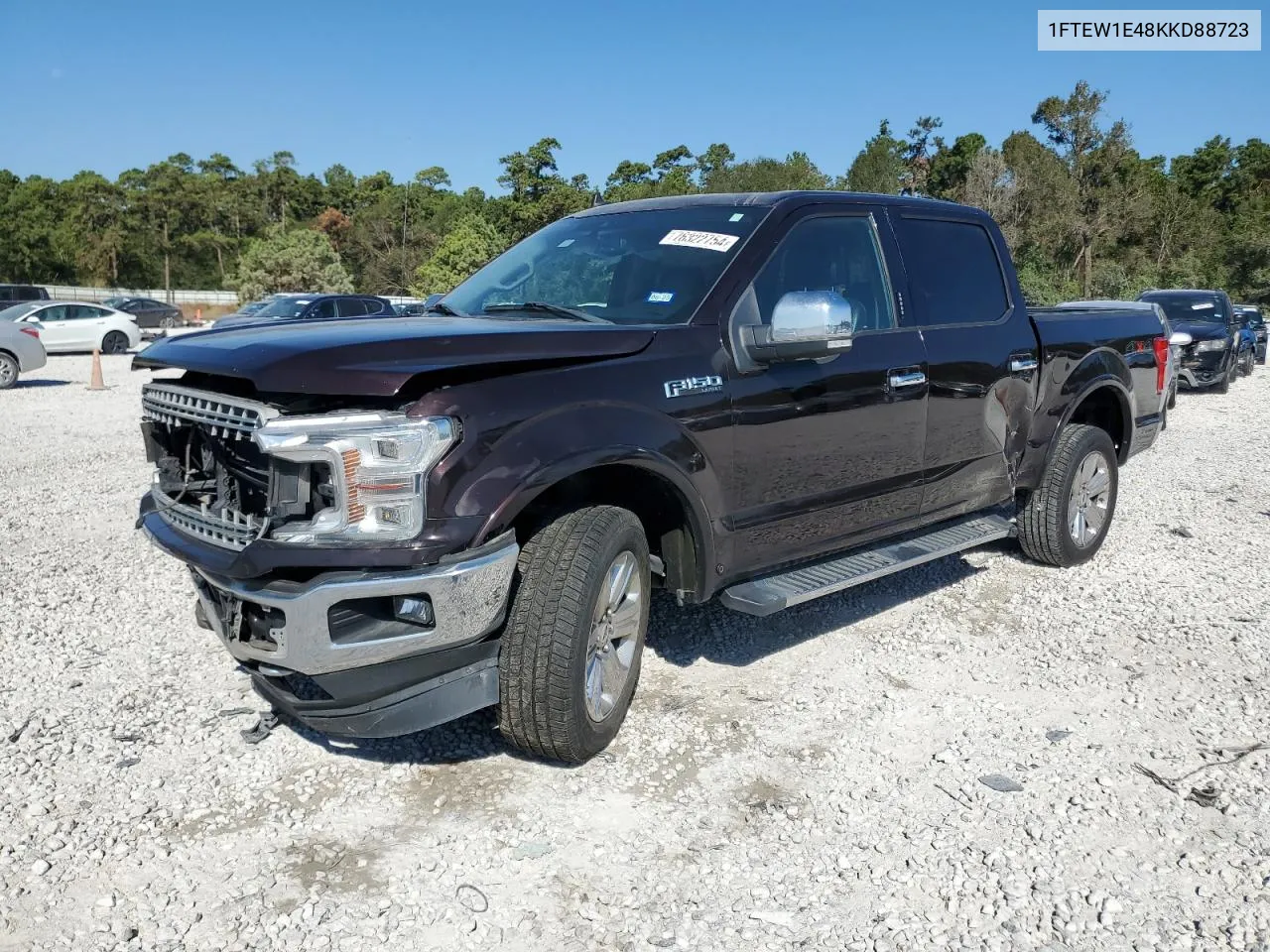 2019 Ford F150 Supercrew VIN: 1FTEW1E48KKD88723 Lot: 76322754