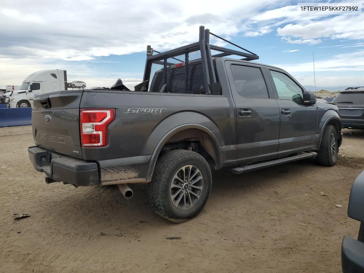 2019 Ford F150 Supercrew VIN: 1FTEW1EP5KKF27992 Lot: 76406184