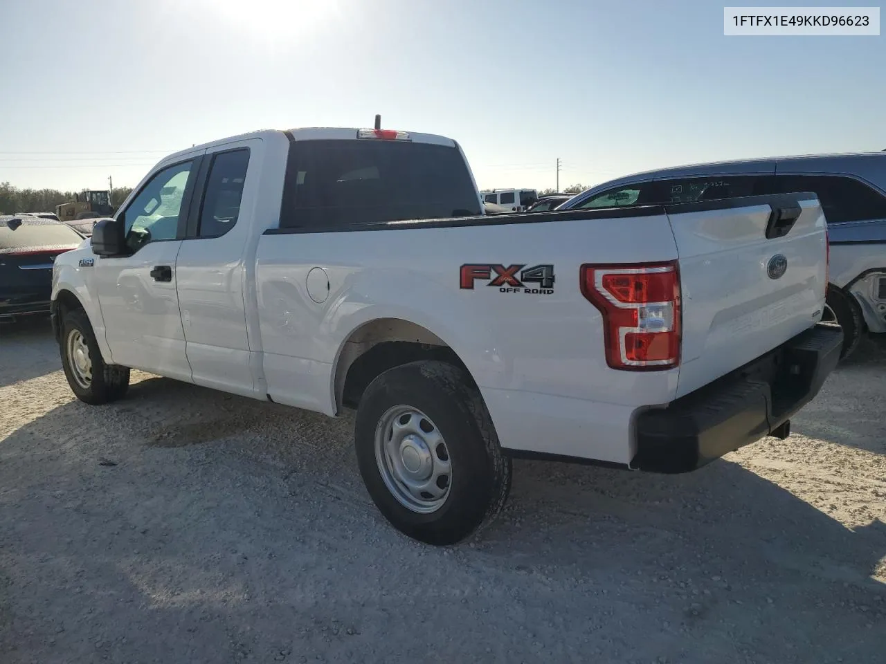 2019 Ford F150 Super Cab VIN: 1FTFX1E49KKD96623 Lot: 76489374