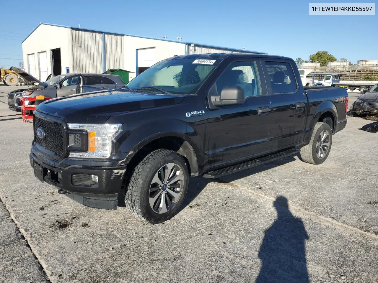 2019 Ford F150 Supercrew VIN: 1FTEW1EP4KKD55597 Lot: 76664174