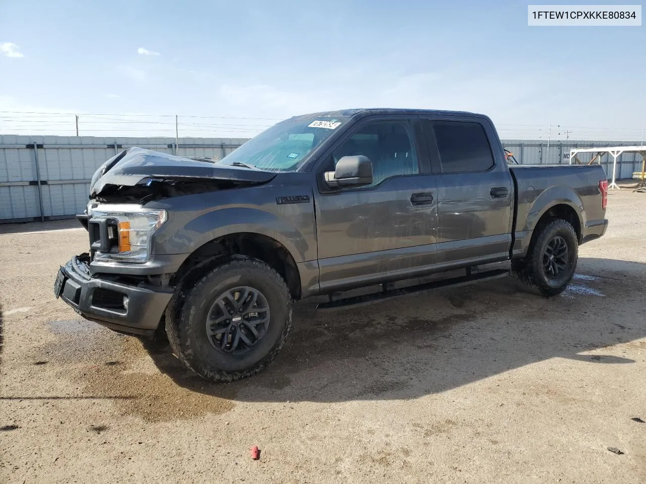 2019 Ford F150 Supercrew VIN: 1FTEW1CPXKKE80834 Lot: 76792654