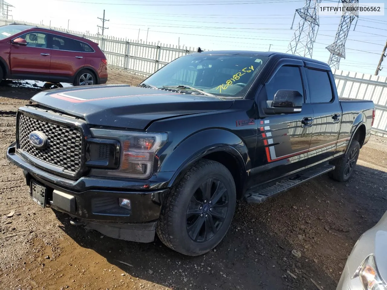 2019 Ford F150 Supercrew VIN: 1FTFW1E48KFB06562 Lot: 76818254