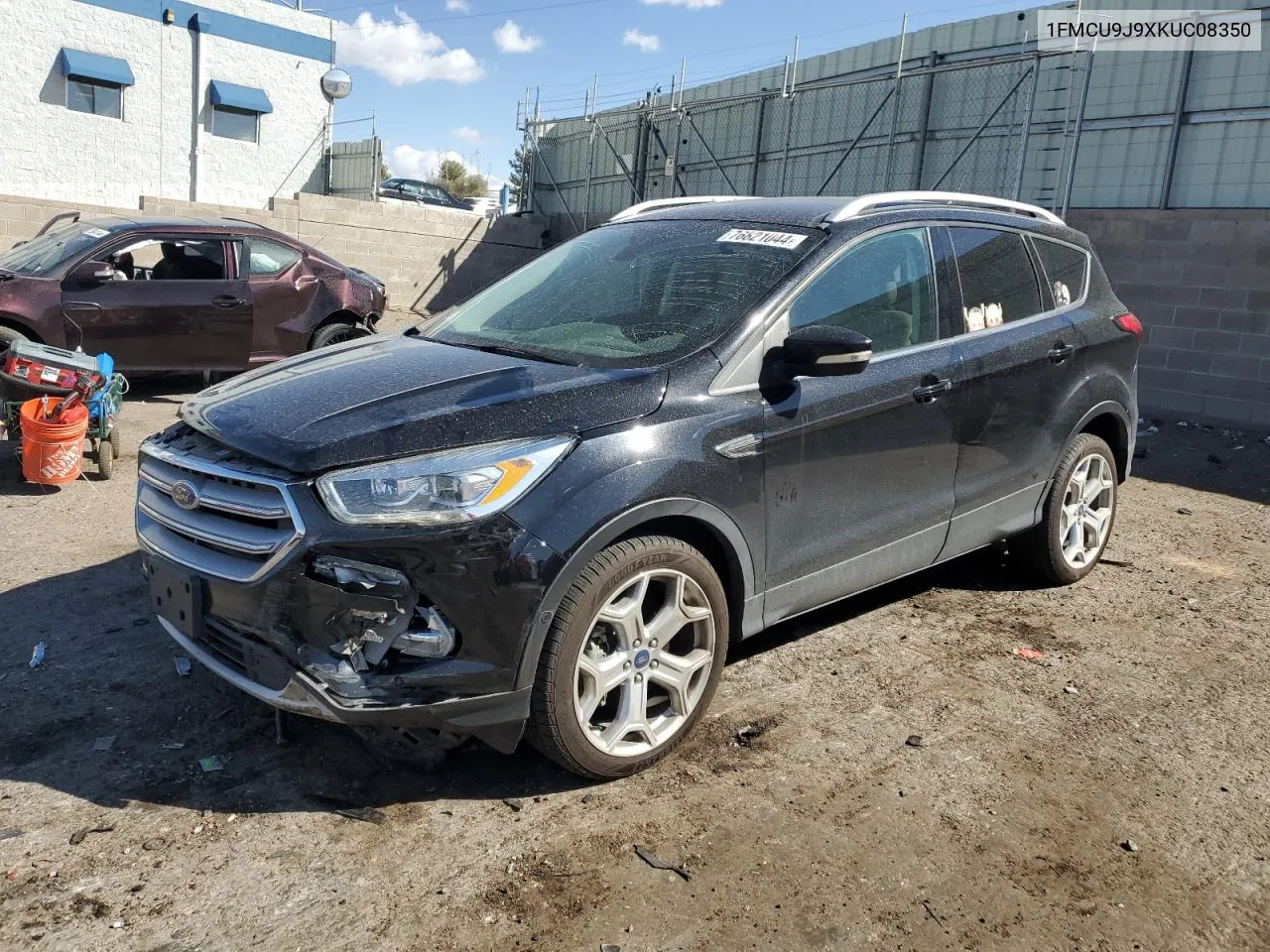 2019 Ford Escape Titanium VIN: 1FMCU9J9XKUC08350 Lot: 76821044