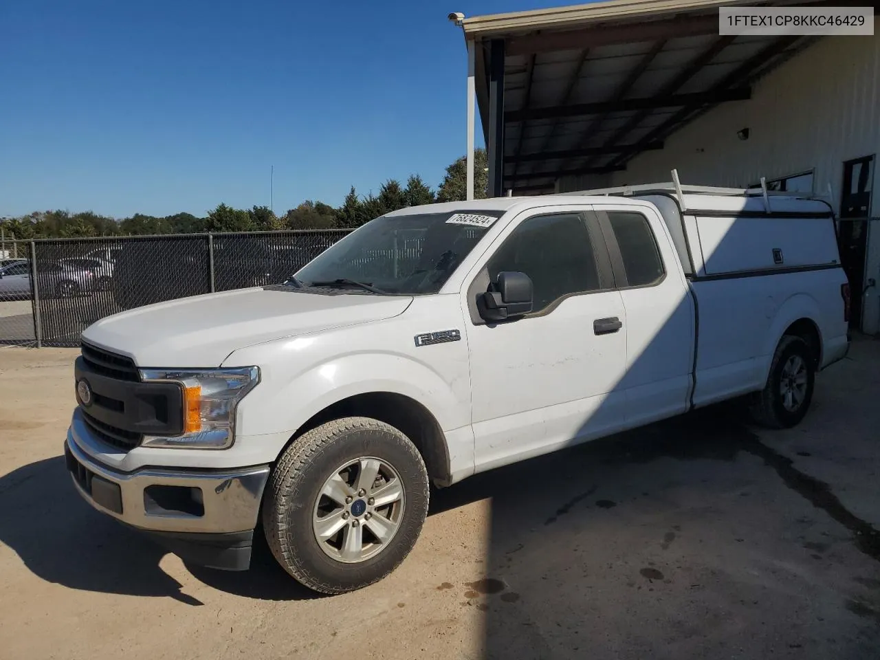 2019 Ford F150 Super Cab VIN: 1FTEX1CP8KKC46429 Lot: 76824524