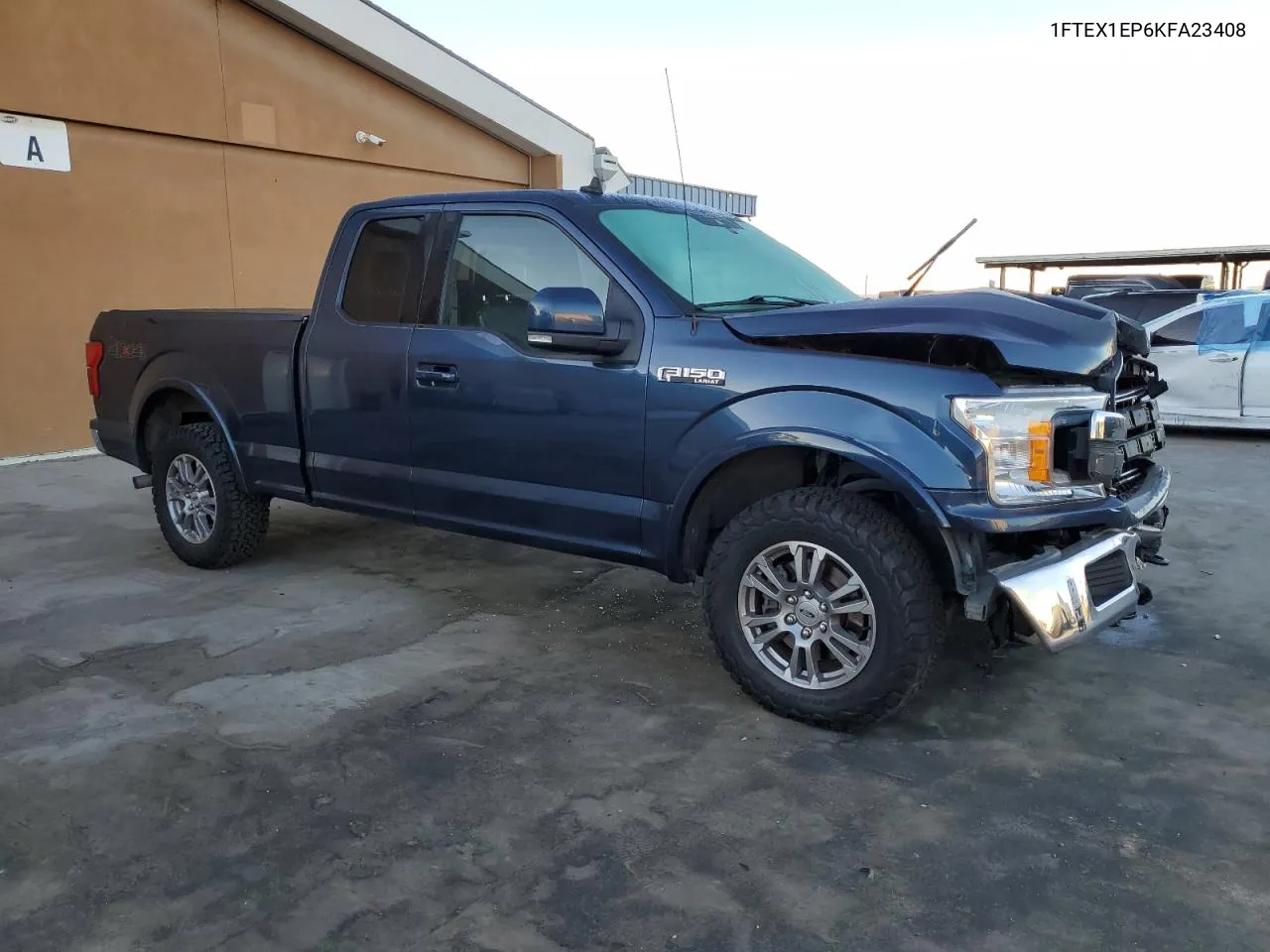 2019 Ford F150 Super Cab VIN: 1FTEX1EP6KFA23408 Lot: 76843834