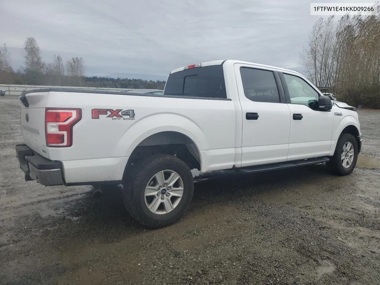 2019 Ford F150 Supercrew VIN: 1FTFW1E41KKD09266 Lot: 76889604