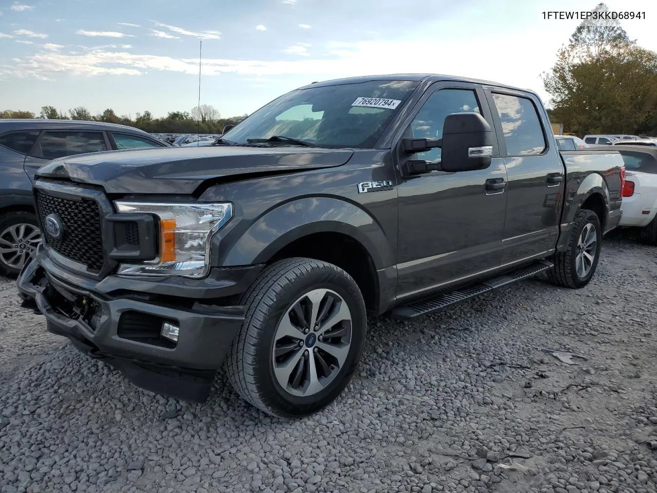 2019 Ford F150 Supercrew VIN: 1FTEW1EP3KKD68941 Lot: 76920794