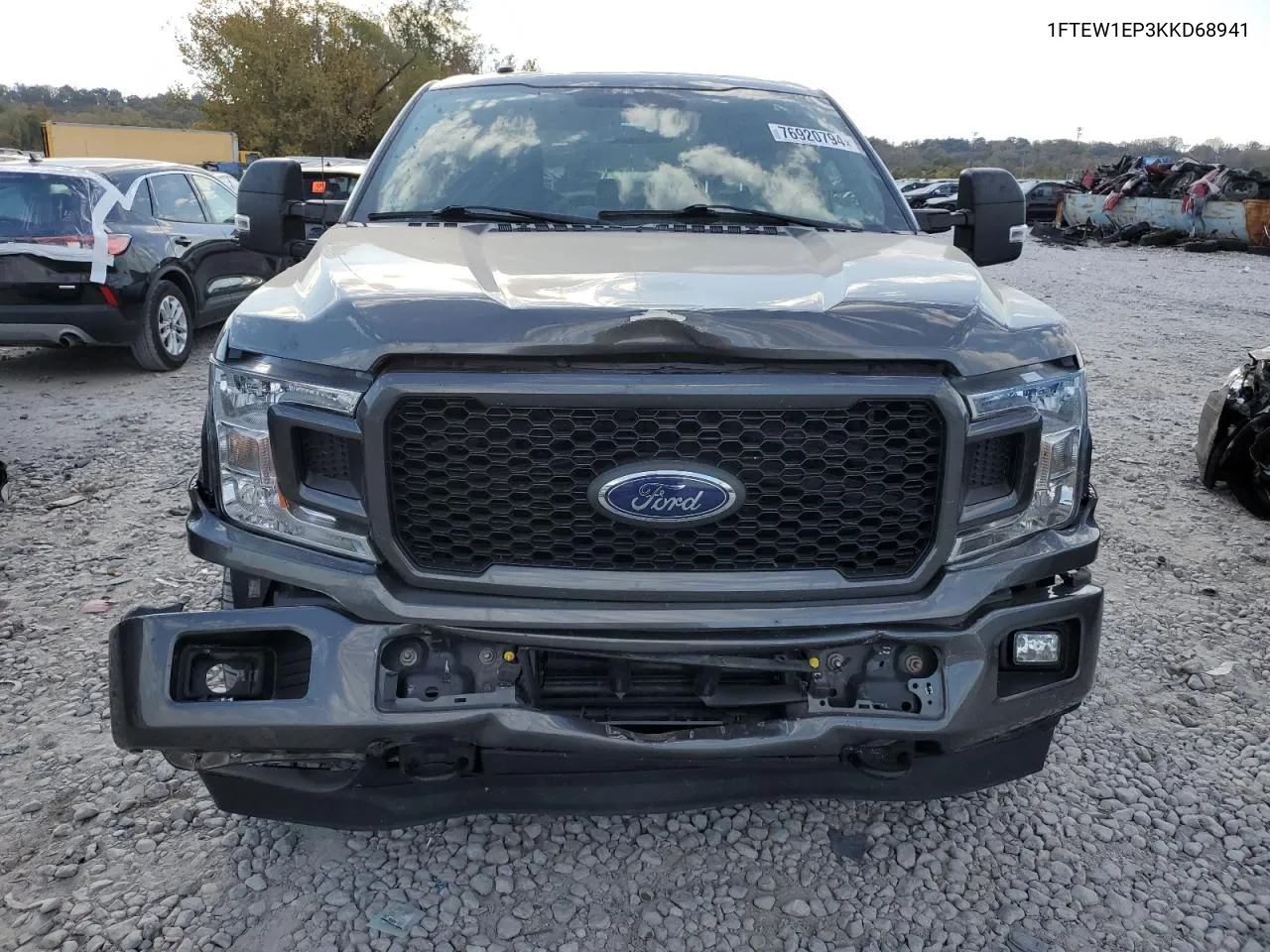 2019 Ford F150 Supercrew VIN: 1FTEW1EP3KKD68941 Lot: 76920794