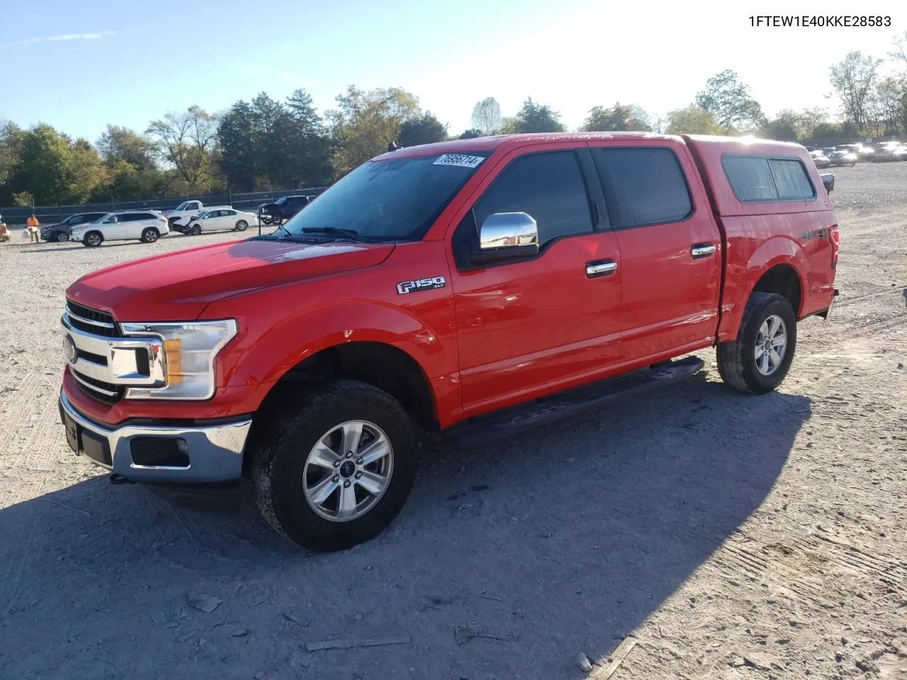 2019 Ford F150 Supercrew VIN: 1FTEW1E40KKE28583 Lot: 76956714