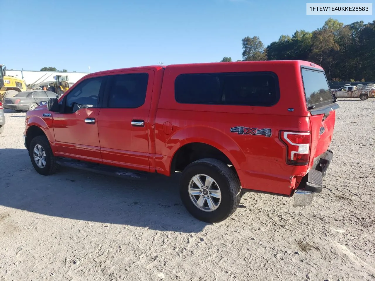 2019 Ford F150 Supercrew VIN: 1FTEW1E40KKE28583 Lot: 76956714