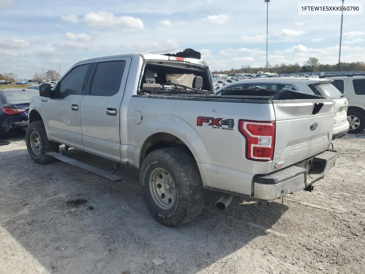 2019 Ford F150 Supercrew VIN: 1FTEW1E5XKKE60790 Lot: 76968544