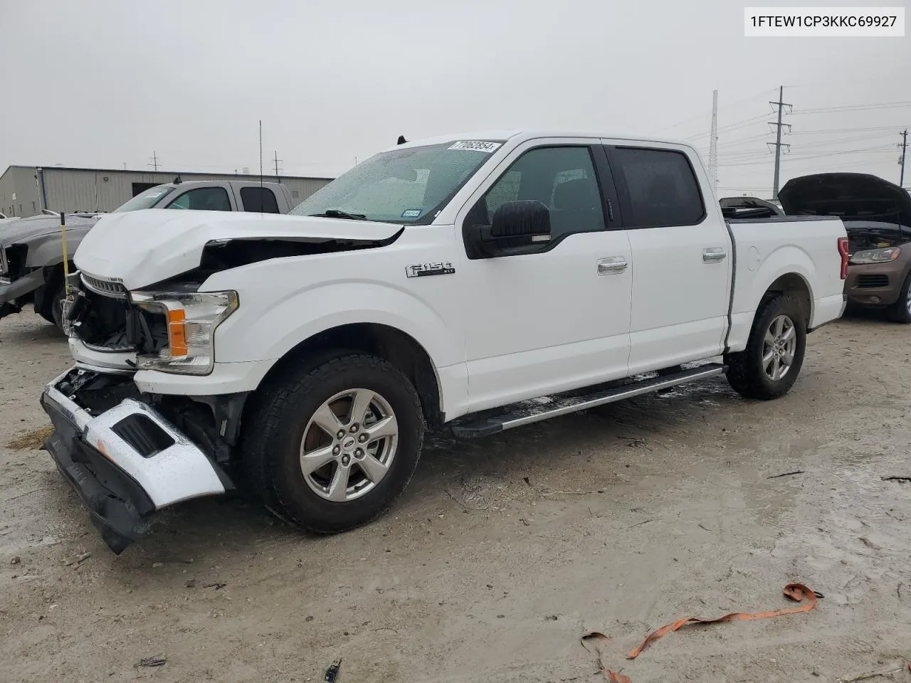 2019 Ford F150 Supercrew VIN: 1FTEW1CP3KKC69927 Lot: 77062854