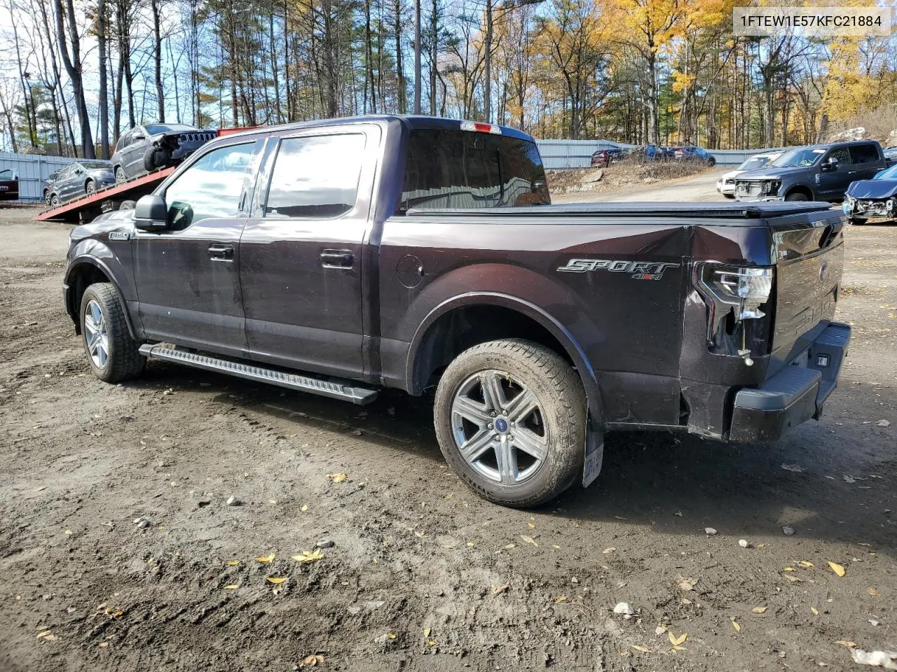 2019 Ford F150 Supercrew VIN: 1FTEW1E57KFC21884 Lot: 77065494