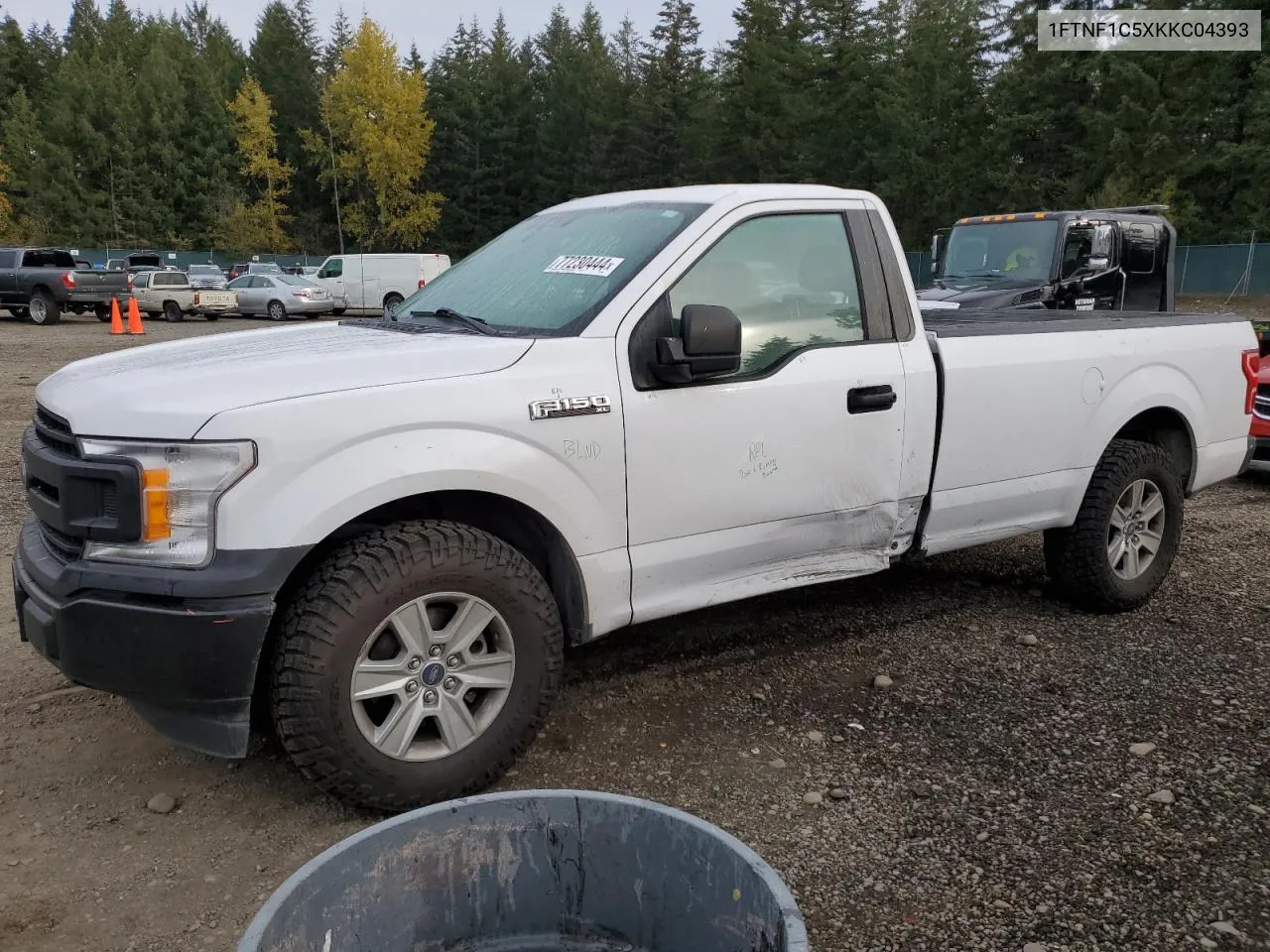 2019 Ford F150 VIN: 1FTNF1C5XKKC04393 Lot: 77230444