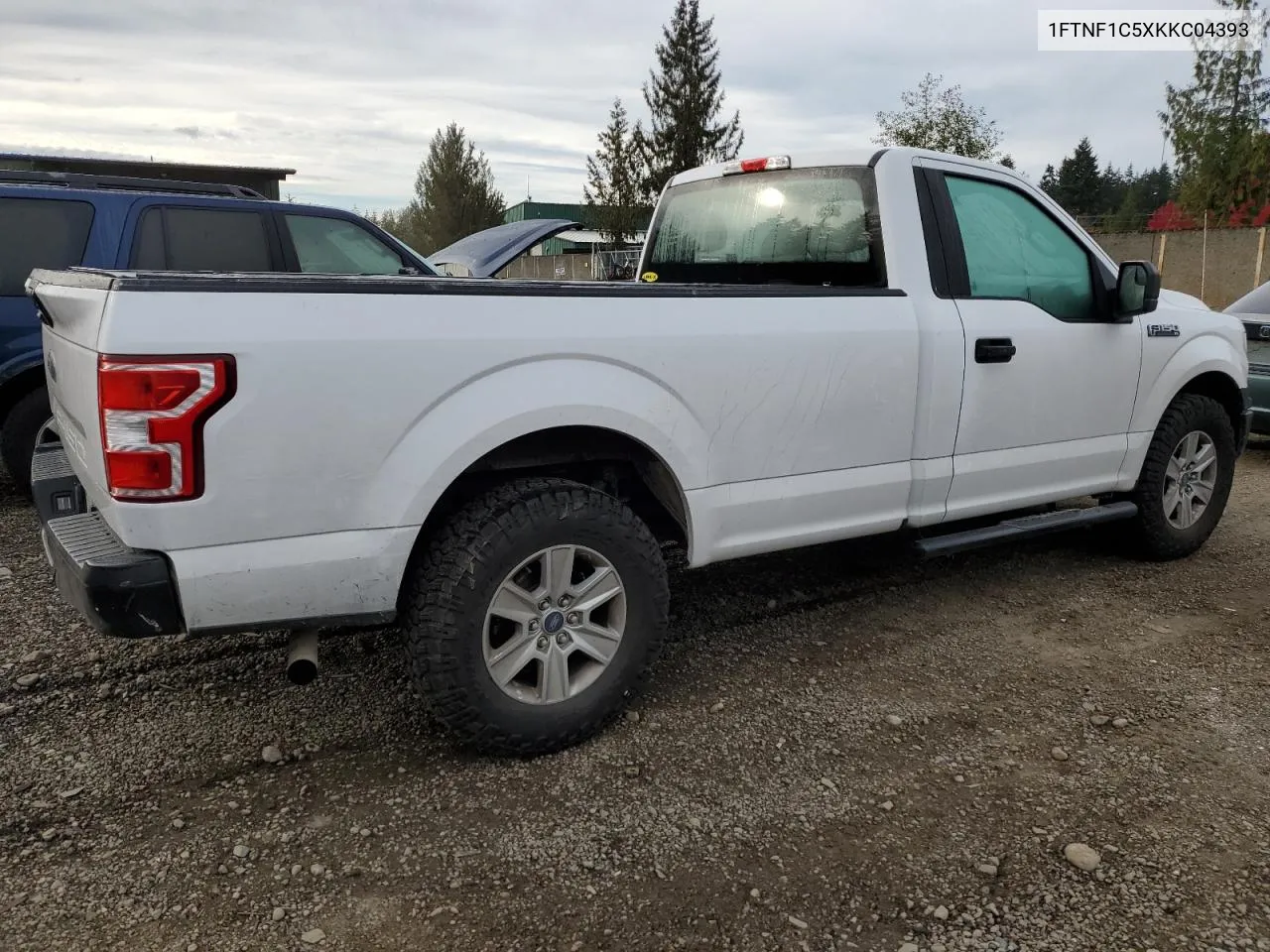 2019 Ford F150 VIN: 1FTNF1C5XKKC04393 Lot: 77230444