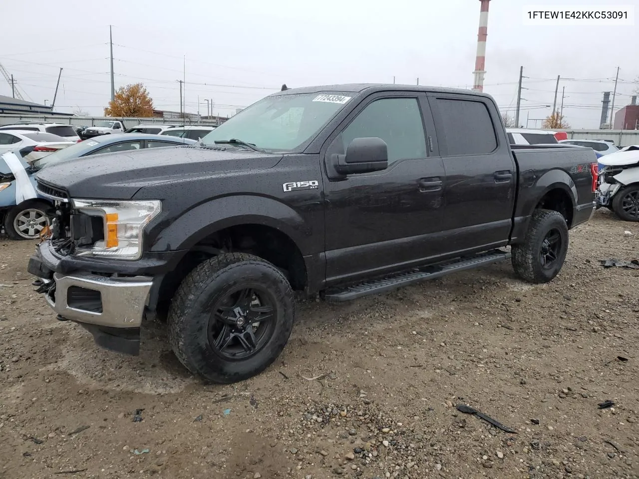 2019 Ford F150 Supercrew VIN: 1FTEW1E42KKC53091 Lot: 77243394