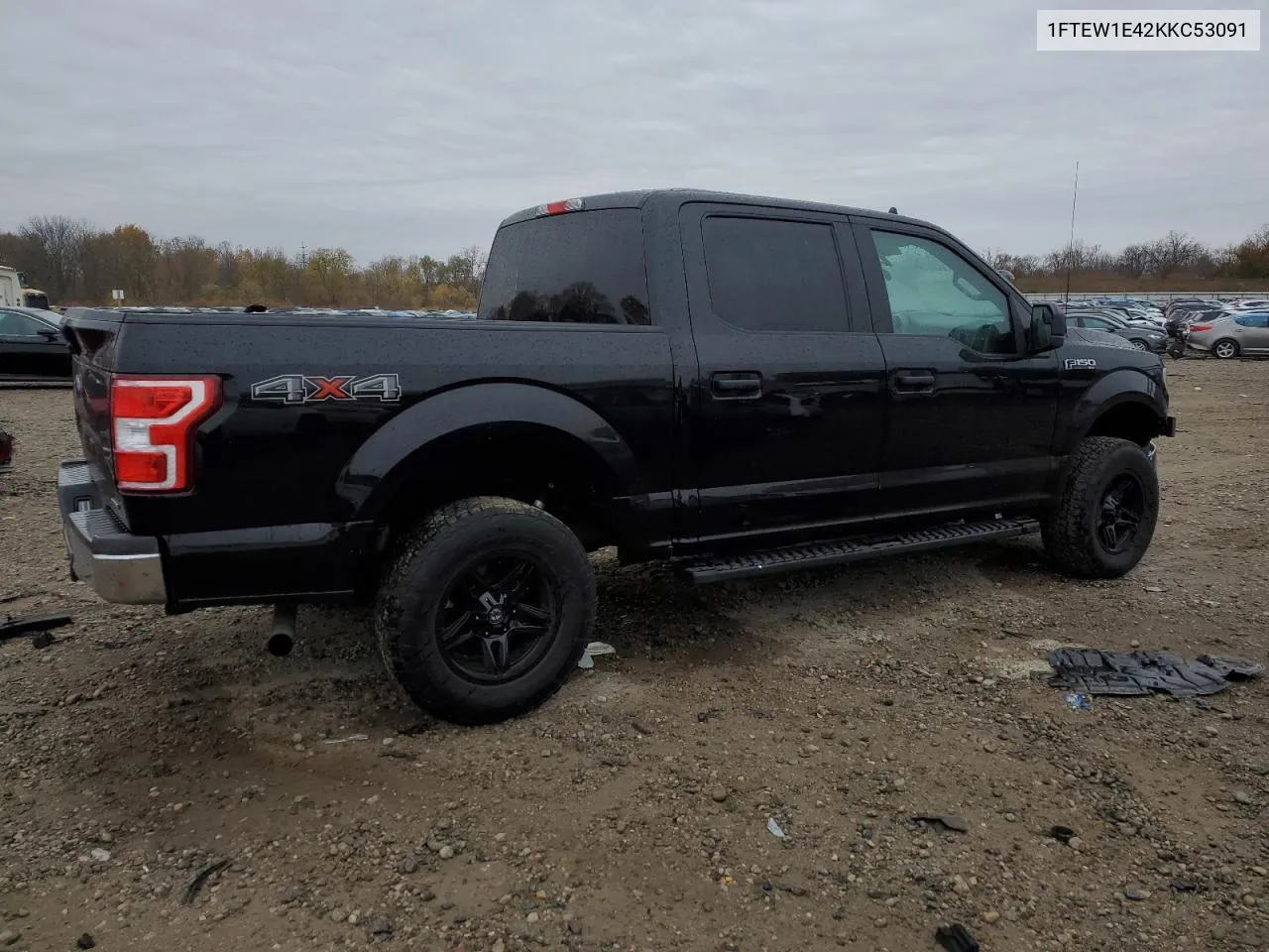 2019 Ford F150 Supercrew VIN: 1FTEW1E42KKC53091 Lot: 77243394