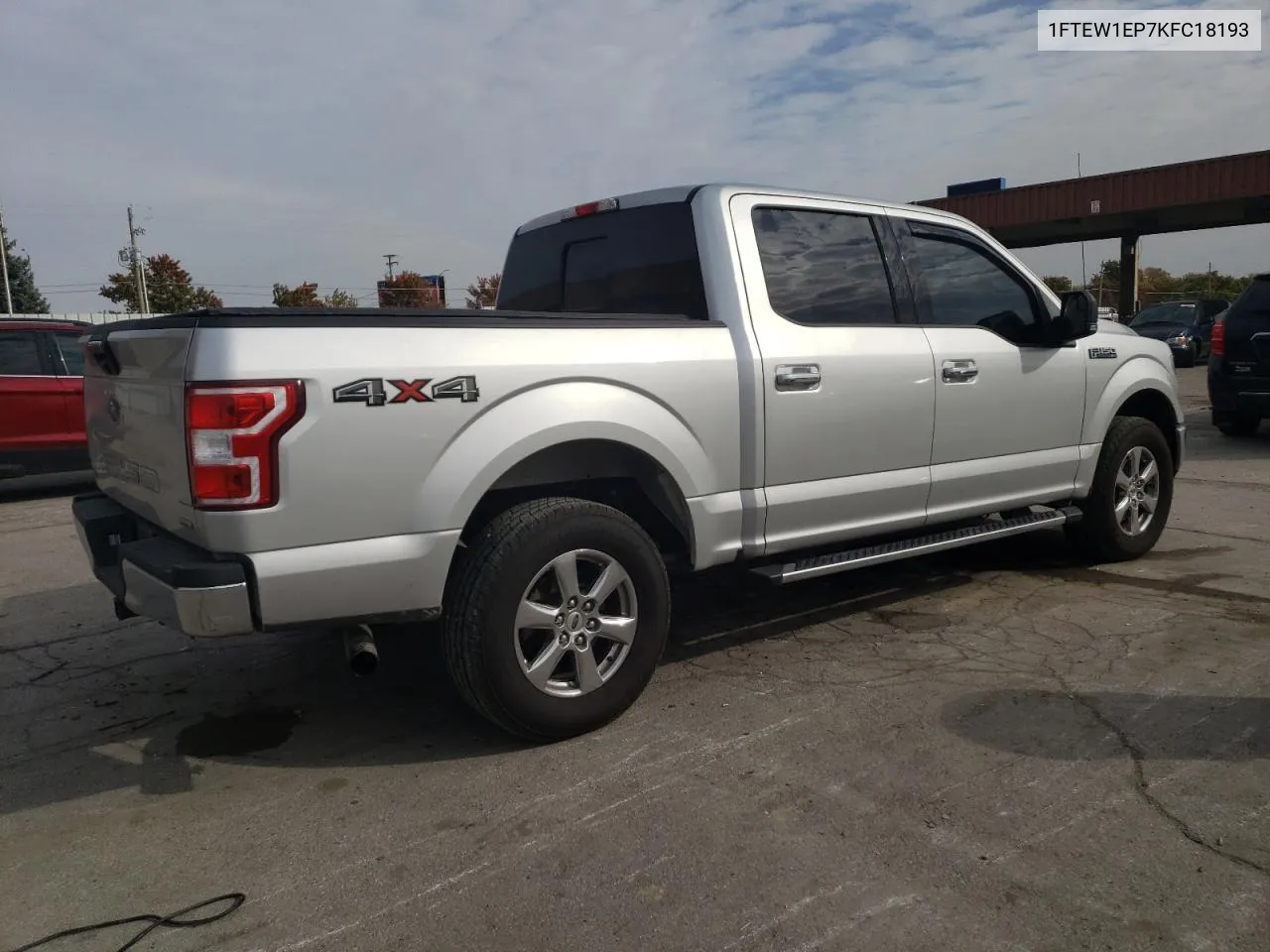 2019 Ford F150 Supercrew VIN: 1FTEW1EP7KFC18193 Lot: 77352724