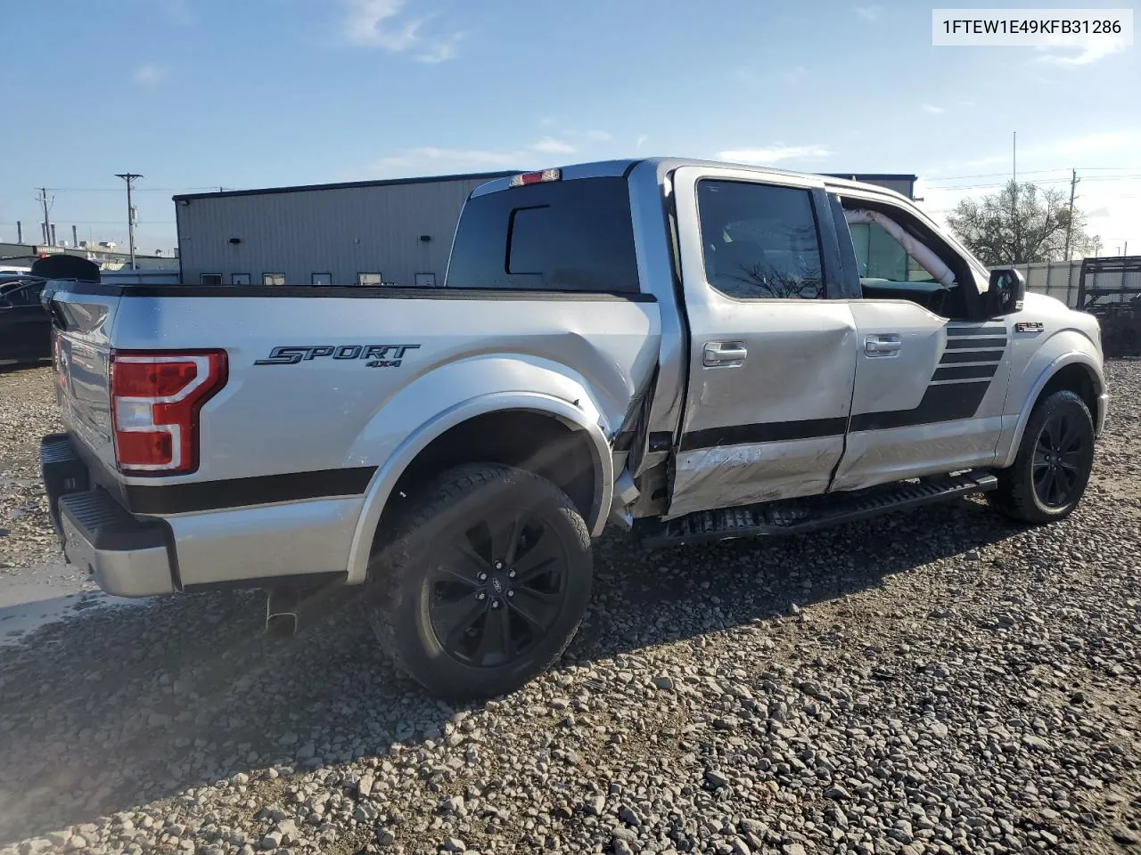 2019 Ford F150 Supercrew VIN: 1FTEW1E49KFB31286 Lot: 77453384