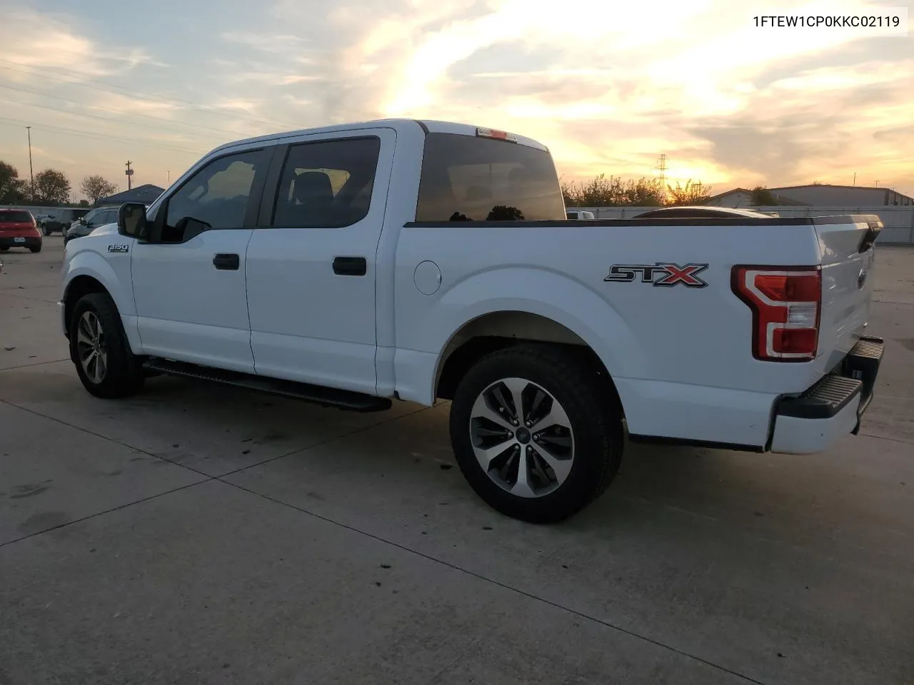 2019 Ford F150 Supercrew VIN: 1FTEW1CP0KKC02119 Lot: 77483604