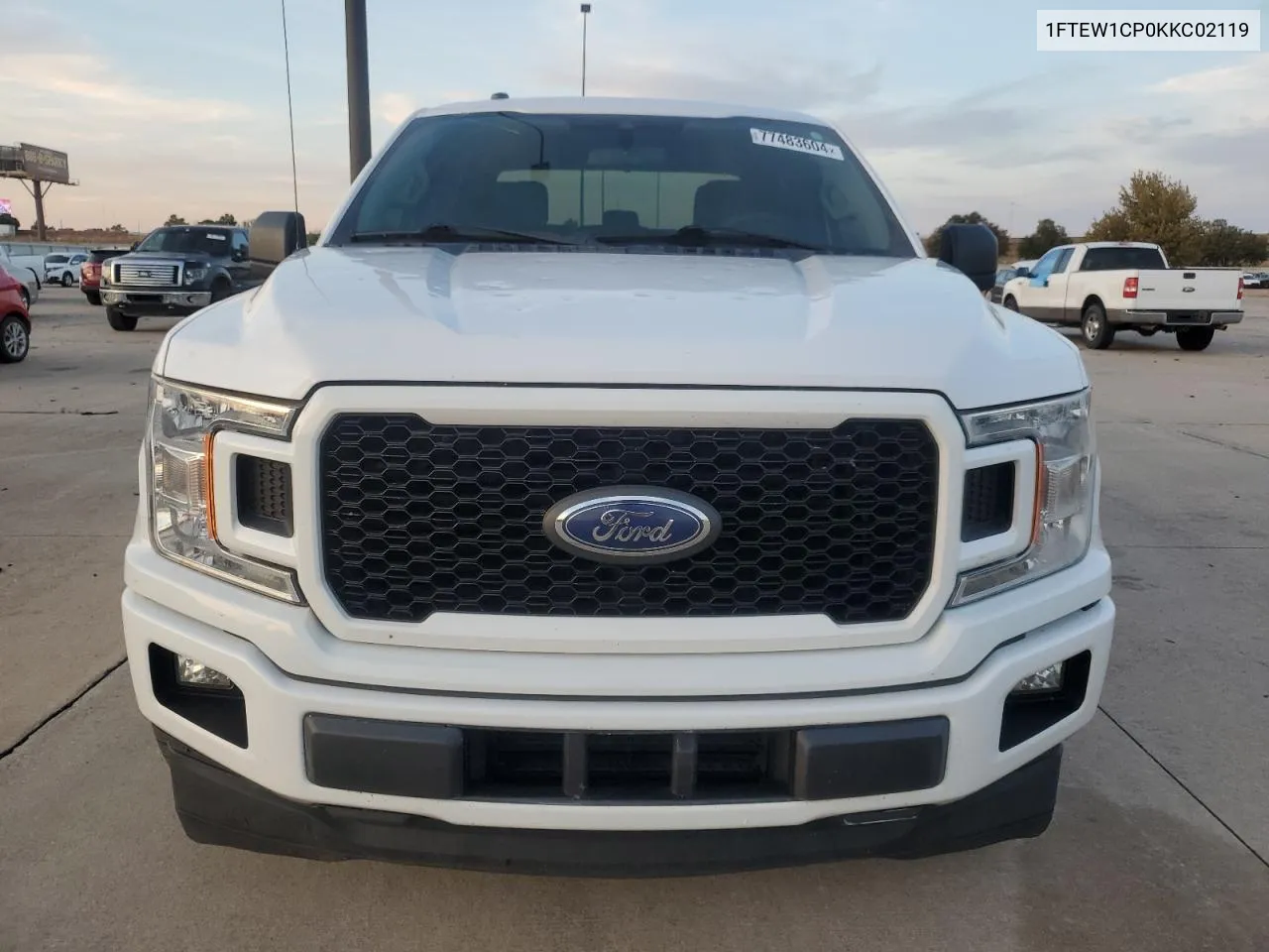 2019 Ford F150 Supercrew VIN: 1FTEW1CP0KKC02119 Lot: 77483604