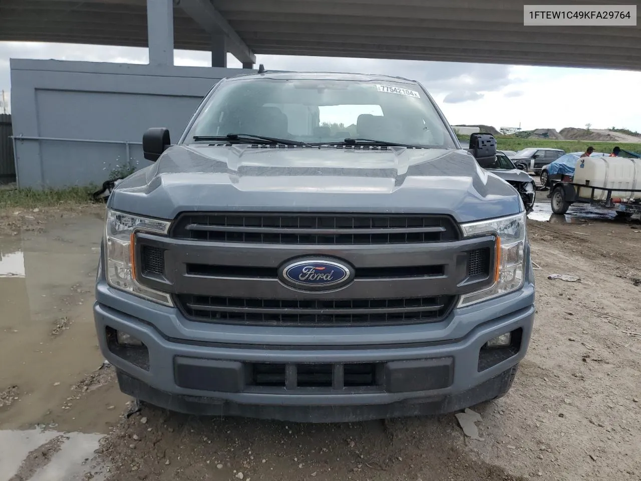 2019 Ford F150 Supercrew VIN: 1FTEW1C49KFA29764 Lot: 77542104