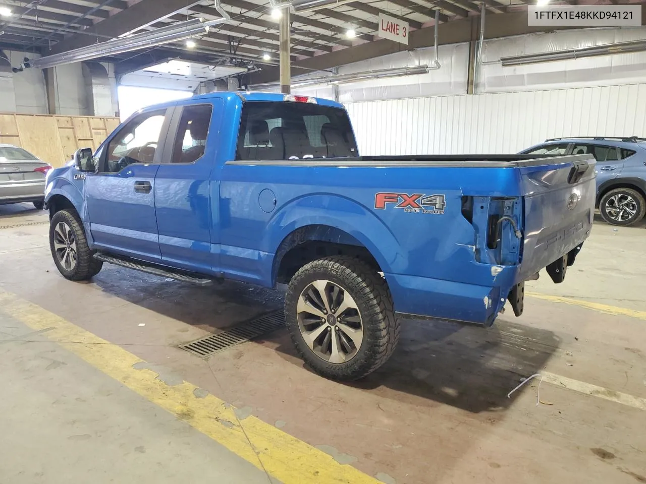 2019 Ford F150 Super Cab VIN: 1FTFX1E48KKD94121 Lot: 77569454