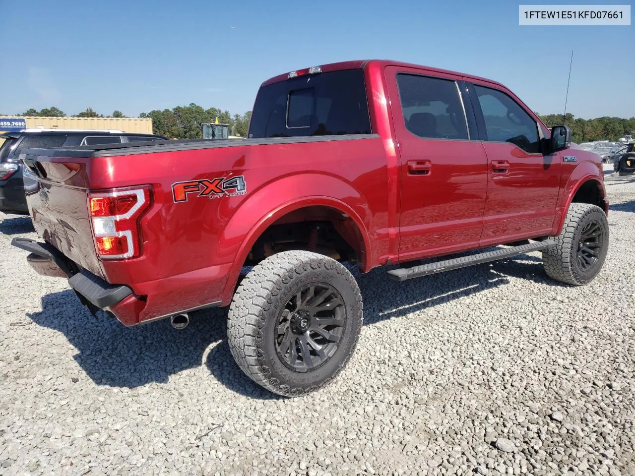 2019 Ford F150 Supercrew VIN: 1FTEW1E51KFD07661 Lot: 77595504