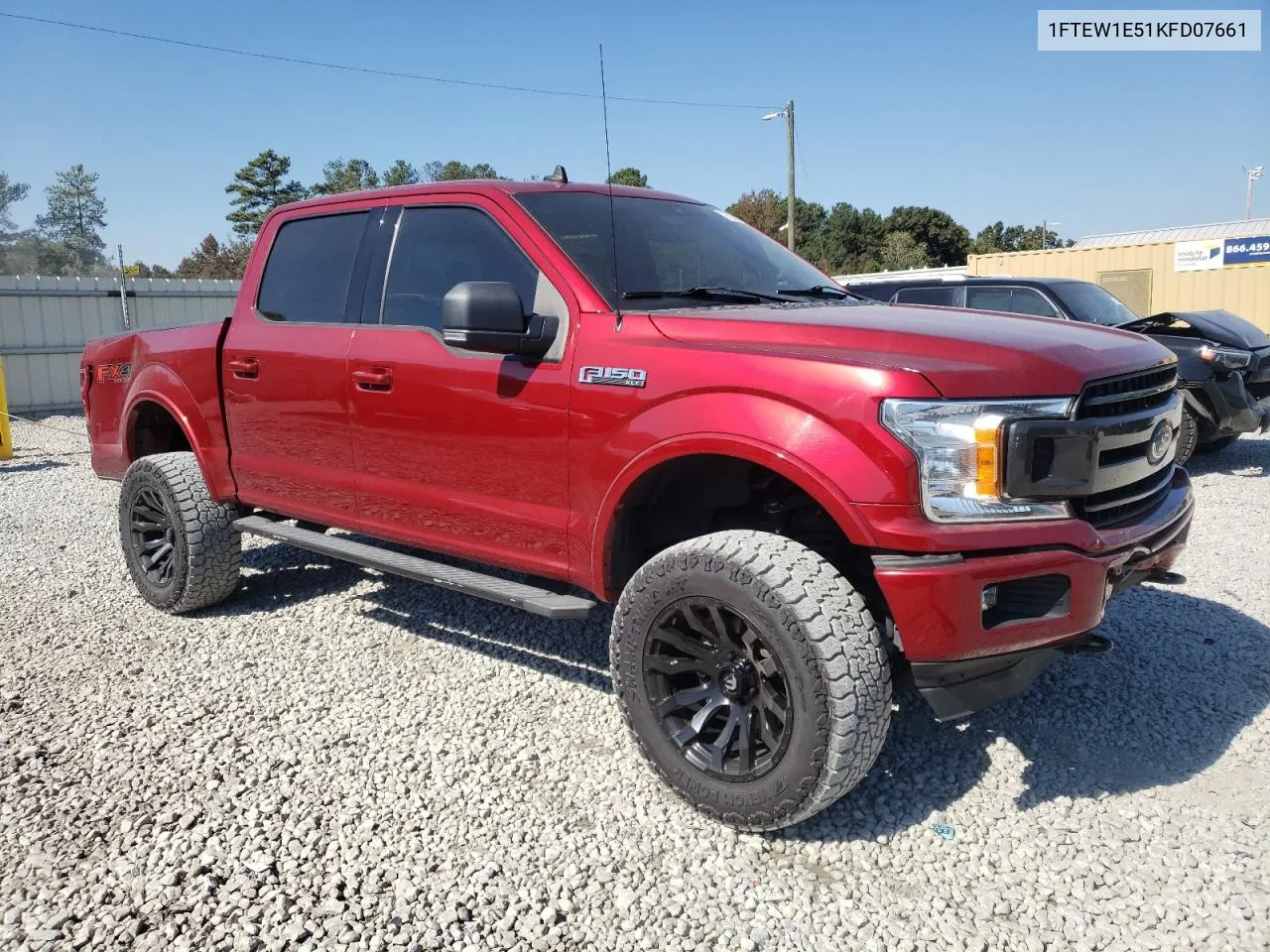 2019 Ford F150 Supercrew VIN: 1FTEW1E51KFD07661 Lot: 77595504