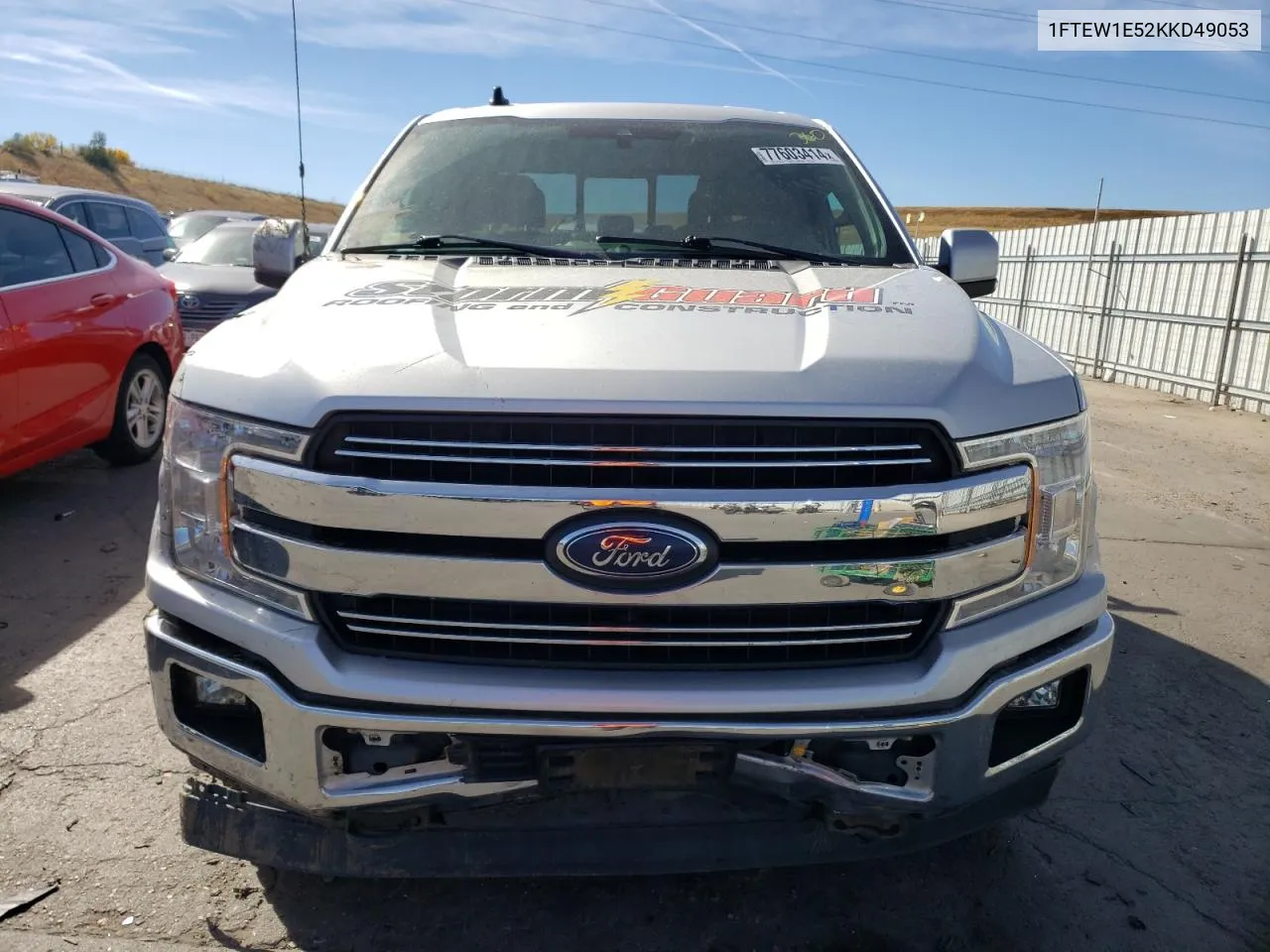 2019 Ford F150 Supercrew VIN: 1FTEW1E52KKD49053 Lot: 77603414